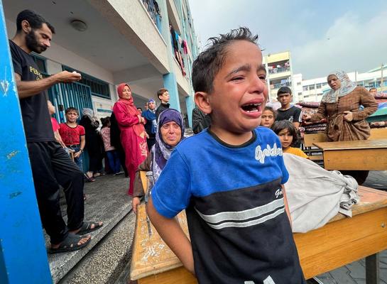 Gaza child in hospital