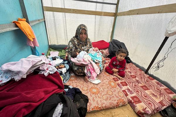 Twin Palestinian baby girls