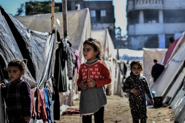 Palestinians take shelter