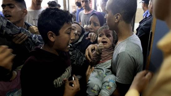 Child suffering in Gaza