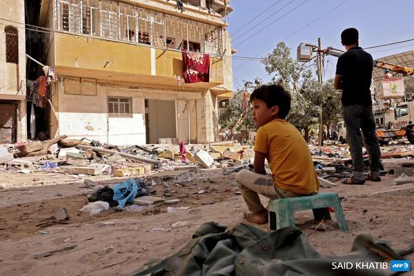 Child in Gaza hospital