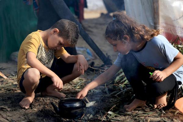 makeshift shelters